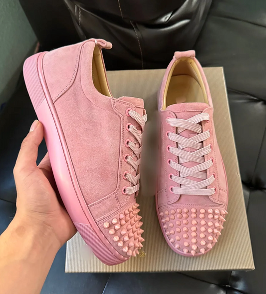 Christian Louvoutin Pink Spikes