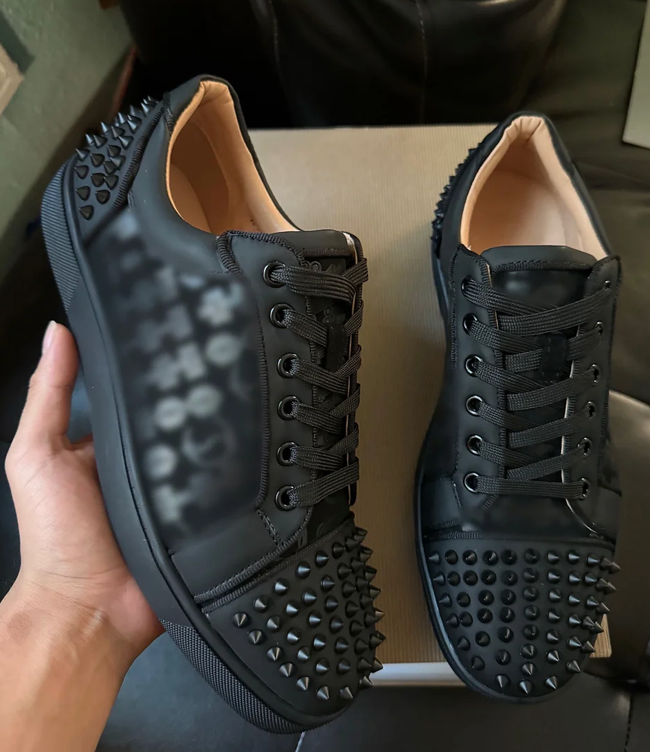 Christian Louvoutin Spikes Leather